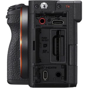 Black Mirrorless <b>Camera</b> Bundle 28-200mm F/2.8-5.6 Lens UV Filter 128GB Memory Card <b>Battery</b> Charger 6-Piece Cleaning Kit HD - Product Image 1