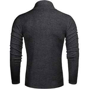 Nouvelle vente en gros d'usine Pull avec logo personnalisé Pull en tricot à col polo Pull en polyester à manches longues pour hommes - Product Image 2