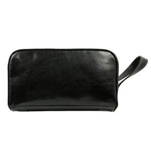 Luxury Fashion <b>Women</b> Genuine Leather Vintage Zipper Makeup <b>Bag</b> for Travel for <b>Bag</b> LYG-0128 - Product Image 3