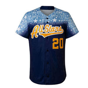 Venta caliente de alta calidad logotipo personalizado impresión peso ligero 2024 equipo deportes desgaste uniforme de béisbol en varios colores - Product Image 2
