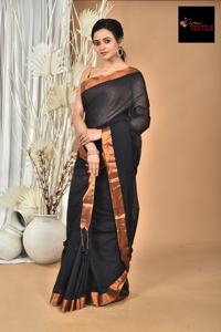 Sari de Algodón Mal de Verano, Vestido Tejido Ecológico para Niñas y Mujeres, Bodas y Ocasiones Especiales - Product Image 4