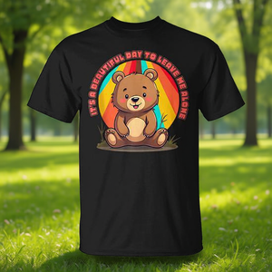 Es un hermoso día para dejarme en paz, camiseta sarcástica con diseño de oso divertido, talla unisex para adultos - Product Image 3