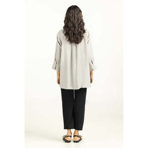 Chemise pour femme, style rétro vintage, col à volants simple, en popeline, soie, mousseline de coton, tailles XS à XL, pour l'automne et le printemps - Product Image 5