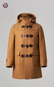 Vente chaude élégant hommes laine mélange Trench Blazer pardessus simple boutonnage respirant écologique hiver chaud manteau vrai renard - Product Image 4