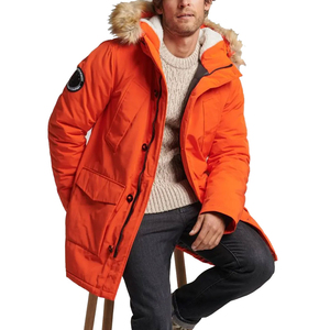 Nuevo OEM/ODM logotipo personalizado al aire libre Parka abrigo chaqueta nueva llegada cortavientos hombres con capucha chaquetas largas Parkas - Product Image 3