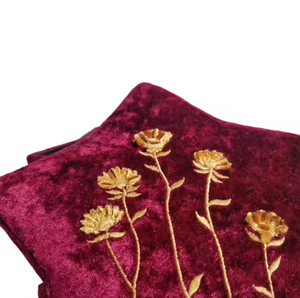 Boîte à bijoux pliable en velours en forme d'étoile faite à la main avec couvercle, broderie machine 100% coton, style européen, couleur personnalisée, vanity - Product Image 2