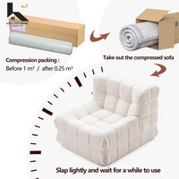 Vakuumverpacktes Hochwertiges Quadratisches Gepolstertes Komprimiertes Sofa für Zuhause, Villen und Hotels im Großhandel