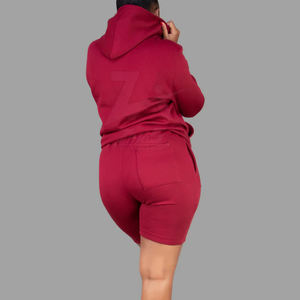 Ensemble sweat à capuche et short pour femmes à vendre à bas prix Ensemble sweat à capuche et short de haute qualité en gros - Product Image 5