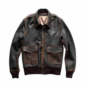Chaqueta de cuero de vaca personalizada para hombre de calidad superior estilo de invierno informal con cremallera transpirable multibolsillos OEM al por mayor - Product Image 1