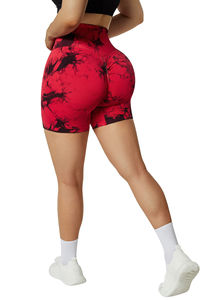 Shorts de yoga respirants personnalisés sans couture pour femmes, taille mi-haute, design froncé pour la salle de sport, le sport et l'entraînement physique - Product Image 5