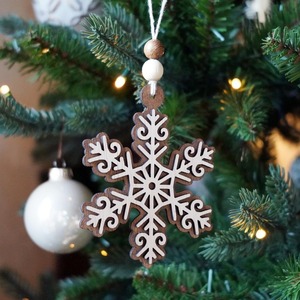 Ornements muraux de Noël en bois pour les amateurs d'artisanat parfaits pour personnaliser le décor de vacances et les activités familiales - Product Image 6