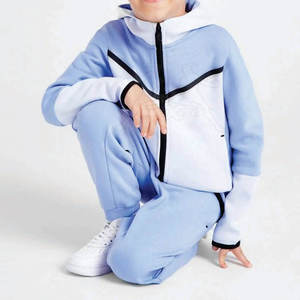 Chándal de algodón de alta calidad para niños, secado rápido y transpirable, logotipo personalizable, ropa de calle de invierno para niños - Product Image 3