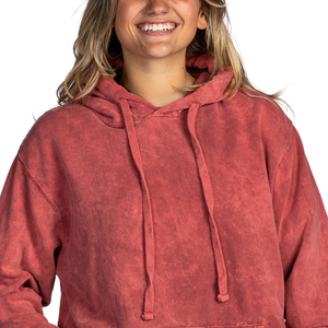 Acid Wash Hodie tricoté sérigraphie en gros Streetwear surdimensionné personnalisé hommes femmes goutte épaule à capuche entièrement personnalisé 2025 - Product Image 4
