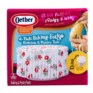 Moldes de Papel para Hornear Dr. Oetker, Paquete de 4, Diseño Floral, para Repostería - Product Image 2