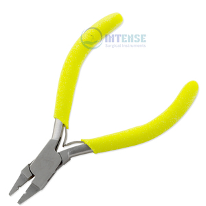 Pince à nez courbé de 4,5 pouces en acier inoxydable durable, outils de fabrication de bijoux, perles, fil d'emballage, bricolage, vente en gros - Product Image 6