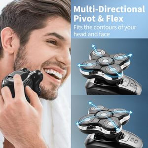 Cabezales de Repuesto de Cinco Cuchillas Lavables Específicos para la Cara, para Afeitadora Eléctrica, Compatibles con Afeitadora Rotatoria, Paquete de 3, para Uso en Autocaravanas - Product Image 2