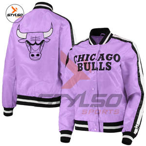 Veste universitaire en satin sur mesure taille XL Style Letterman pour l'hiver veste universitaire de baseball en satin sur mesure en gros - Product Image 3