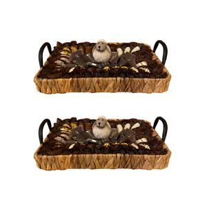 Vente en gros plateau de service en jacinthe d'eau plateau de chocolat et de fruits vaisselle décor prix bon marché du Vietnam pour le Ramadan - Product Image 3