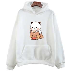 Sweats à capuche femmes sweats drôle Kawaii bulle thé à capuche unisexe Anime vêtements à manches longues pulls col rond hauts - Product Image 3