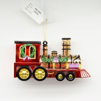 Fabrication de ballons de noël de luxe, décoration de noël, Vintage, rouge, voiture, Bus, Train, avion, boule de noël, décor de fête