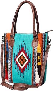 Sac fourre-tout jacquard aztèque vintage élégant pour femme accessoire élégant avec fermeture à glissière décoration de chaîne sac à provisions durable - Product Image 2