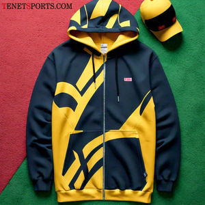 Vente en gros de sweatshirts à capuche gris d'hiver épais pour hommes personnalisés de haute qualité avec fermeture éclair et logo de sublimation en coton vierge - Product Image 4