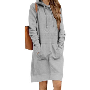 Sudaderas Largas Casuales de Mujer de Alta Calidad para Invierno, 100% Algodón, Transpirables, con Diseño Personalizado y Logotipo Frontal a Bajo Precio - Product Image 3