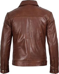 Chaquetas de Cuero de Vaquero Originales para Hombre, Diseño Moderno, Calidad Premium, Chaquetas de Cuero de Piel de Oveja Genuina para Invierno - Product Image 2