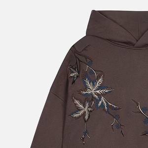 Sweat à capuche brodé pour homme au design élégant, 100 % coton, léger, infroissable, écologique, confortable et respirant, idéal pour l'hiver - Product Image 2