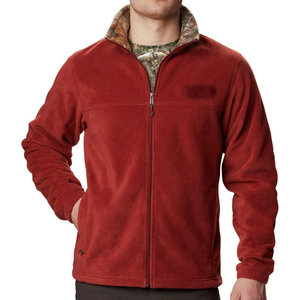 2025 nouveauté veste pour hommes impression personnalisée manches longues fermeture éclair avant O cou col respirant polaire veste pour hommes - Product Image 1