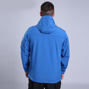 Veste softshell XL d'hiver pour homme, respirante et coupe-vent avec logo personnalisé, tissu tricoté polaire matelassé léger et réversible - Product Image 2