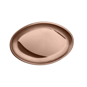 Bandeja de Servicio de Metal con Diseño Martillado Chapada en Oro Rosa, Elegante Bandeja para Bebidas y Aperitivos con Fines Decorativos - Product Image 1