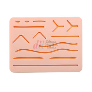 Sciences médicales Plaies multiples Ressources pédagogiques Kit de pratique de suture Utilisation durable Coussin d'entraînement de suture de peau en silicone - Product Image 2