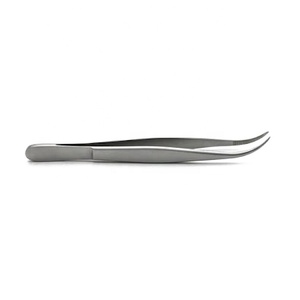 Pinzas para Pestañas Profesionales de Acero Inoxidable de Alta Calidad, Pinzas para Cejas 2 en 1 con Cepillo de Acero Inoxidable de la Mejor Calidad - Product Image 1