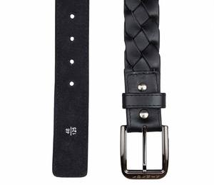 Ceinture en cuir de vache tressé authentique OEM pour homme, vintage, durable, décontractée, boucle en cuivre, prix d'usine - Product Image 3