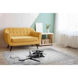 Tapis Banksy Fille sur balançoire, Tapis Fille sur balançoire, Tapis Banksy, Tapis à motif peinture, Tapis doux non tissé - Product Image 4