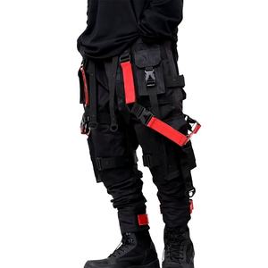 Prix de gros, logo personnalisé, pantalon cargo droit taille mi-haute 100% coton, multi-poches, haute qualité, service OEM - Product Image 2
