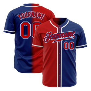 Maillot de baseball pour hommes et femmes, manches courtes, col en V, boutons, respirant, 100% polyester, uniforme de sport hip-hop hipster - Product Image 3