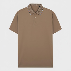 Camiseta de Golf Personalizada con Bordado, Tejido Sólido Transpirable, Manga Corta, Corte Regular para Hombre - Product Image 4