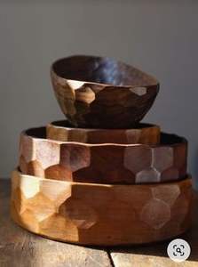 Frutero de Madera Pulida de Lujo, Decorativo para Mesa de Cocina, Rústico, para Servir Ensaladas, Diseño Artesanal - Product Image 3