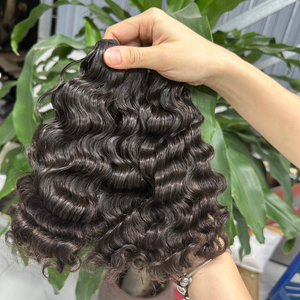 Offre Spéciale cheveux vierges Remy bruts 100% paquets de cheveux humains vietnamiens cuticule aligné corps ondulé main attaché trame Extension - Product Image 5