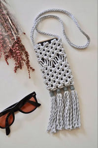 กระเป๋ามาคราเม่ทำมือหลากสีเป็นมิตรกับสิ่งแวดล้อมและทนทาน - Product Image 4