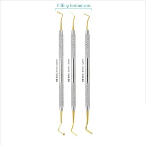 Instrument de remplissage composite dentaire 2.5mm et 6mm Source d'alimentation manuelle pointue en or de 175mm de longueur - Product Image 3