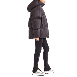 Custom Hooded Puffer <b>Jacket</b> Winter Down Filled <b>Warm</b> Quilted Coat Unisex Zip Up OEM Wholesale Manufacturer - Product Image 3