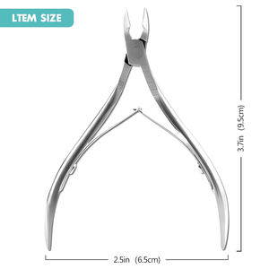 Juego de pinzas para cutículas de uñas de alta calidad, cuchillas duraderas afiladas, acero inoxidable alemán, suministros para uñas, juego de pinzas - Product Image 3