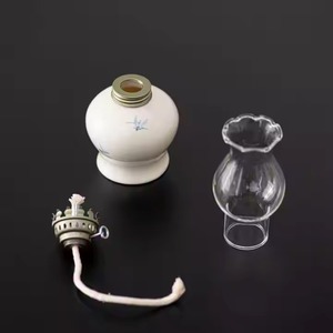 H.m.a โคมไฟน้ำมันปาติน่าสีบรอนซ์และสีฟ้างานฝีมือสไตล์วินเทจสำหรับห้องนั่งเล่นและของตกแต่งกระท่อมสำหรับคริสต์มาส - Product Image 5