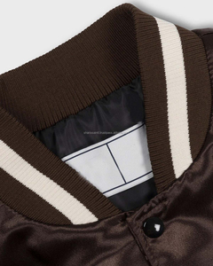 Chaqueta Deportiva de Béisbol Varsity de Satén para Mujer, Estilo Letterman, Tallas Grandes, Venta Caliente, Alta Calidad - Product Image 3