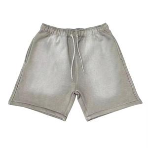 Custom Acid Wash <b>Shorts</b> <b>Mens</b> Heavyweight Wholesale Vintage Washed Graphic Print Casual Drawstring Streetwear Clothing <b>Shorts</b> - Product Image 2