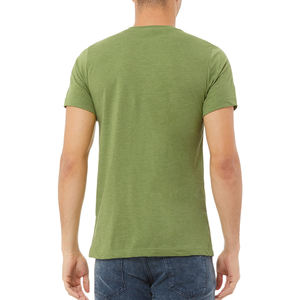 Color sólido liso cuello redondo pesado algodón 220 GSM OEM diseño personalizado impreso Casual camisetas de gran tamaño para hombres de Bangladesh - Product Image 3