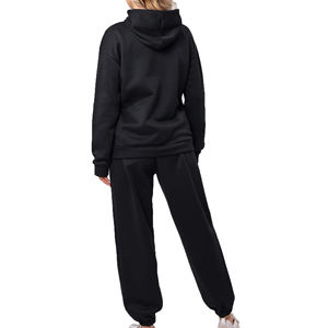 Ensemble de survêtement 2 pièces en coton imprimé pour femme, idéal pour l'hiver, personnalisable, mode OEM, vente en gros - Product Image 5